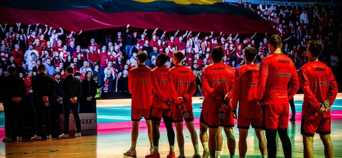 Imagen de la previa de iun partido del Rytas (CB CANARIAS)