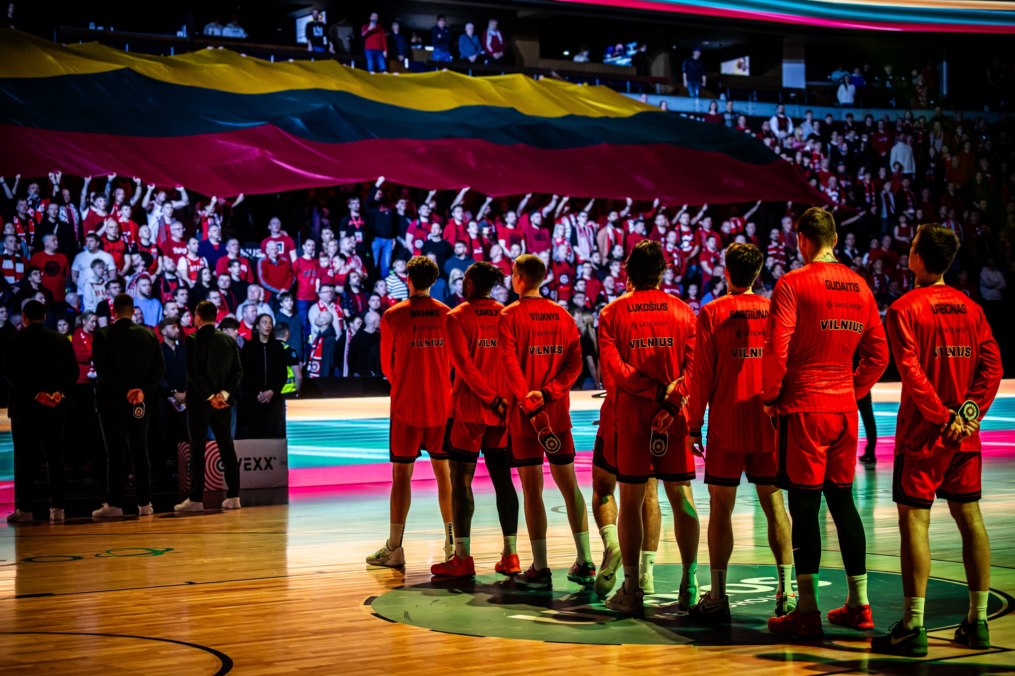 Imagen de la previa de iun partido del Rytas (CB CANARIAS)