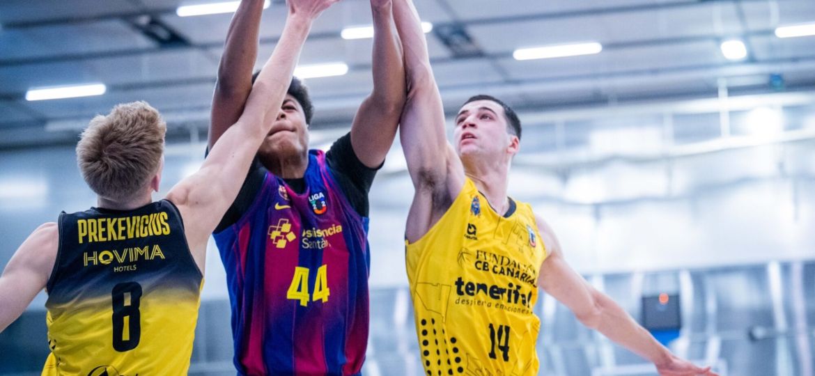 Imagen del FC Barcelona- CB Canarias U22 (Víctor Salgado ACB Photo)