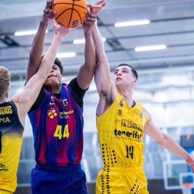 Imagen del FC Barcelona- CB Canarias U22 (Víctor Salgado ACB Photo)
