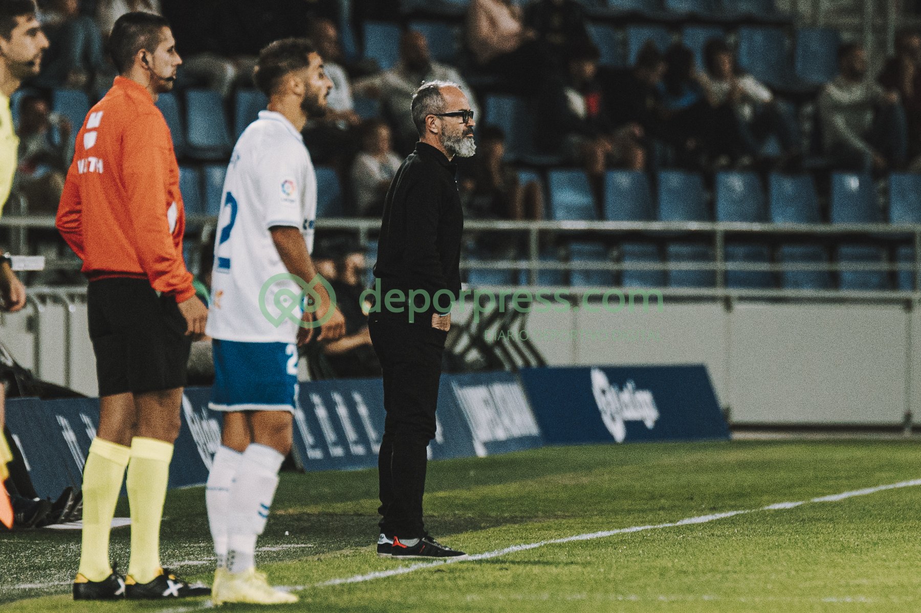 Álvaro Cervera, en el Tenerife- Oviedo. (DEPORPRESS)