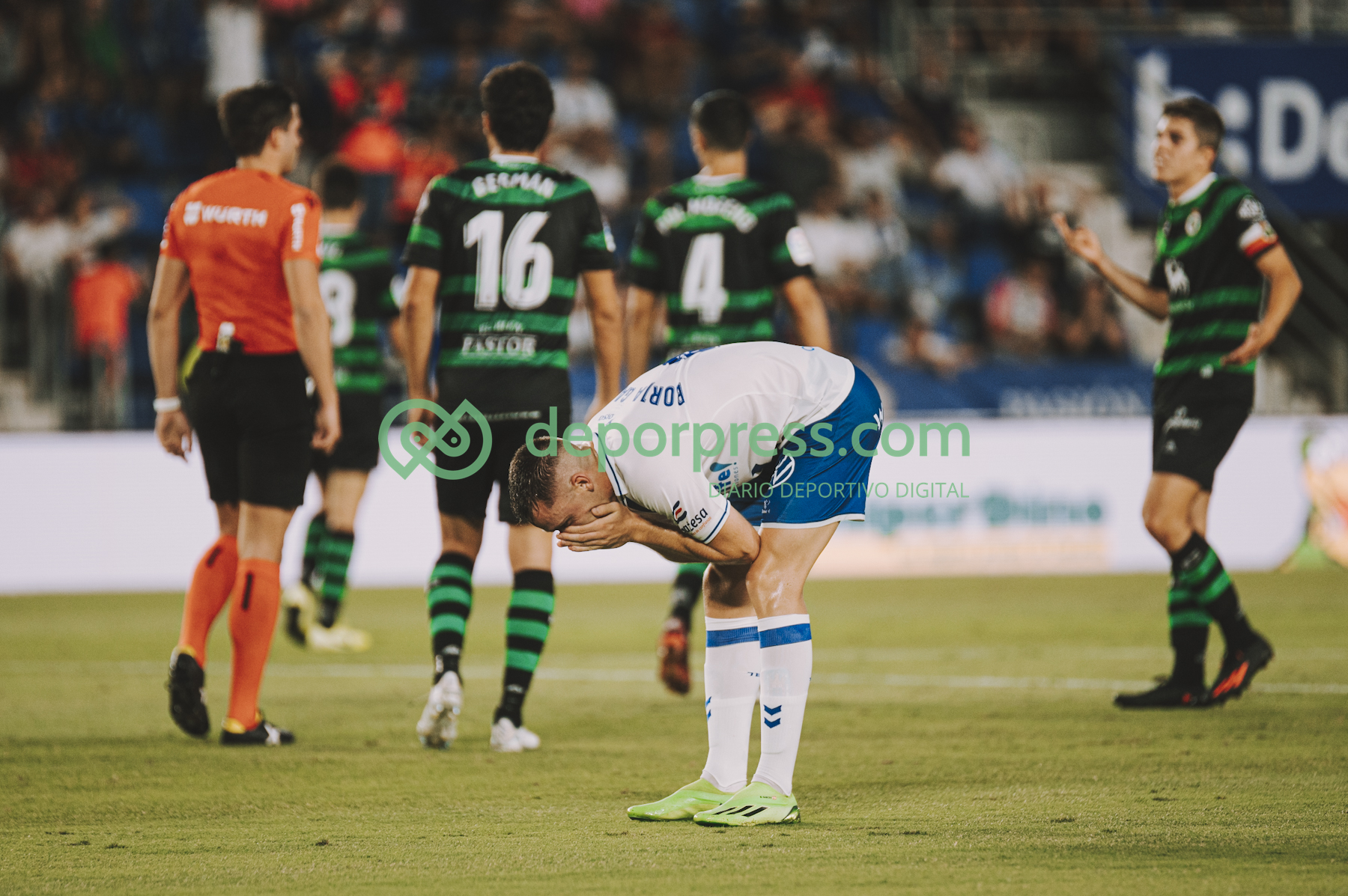 Guzmán Mansilla, en el Tenerife - Racing (DEPORPRESS).