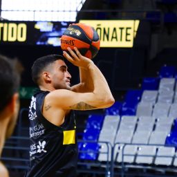 Jaime Fernández en un entrenamiento del Lenovo Tenerife (CEDIDA)