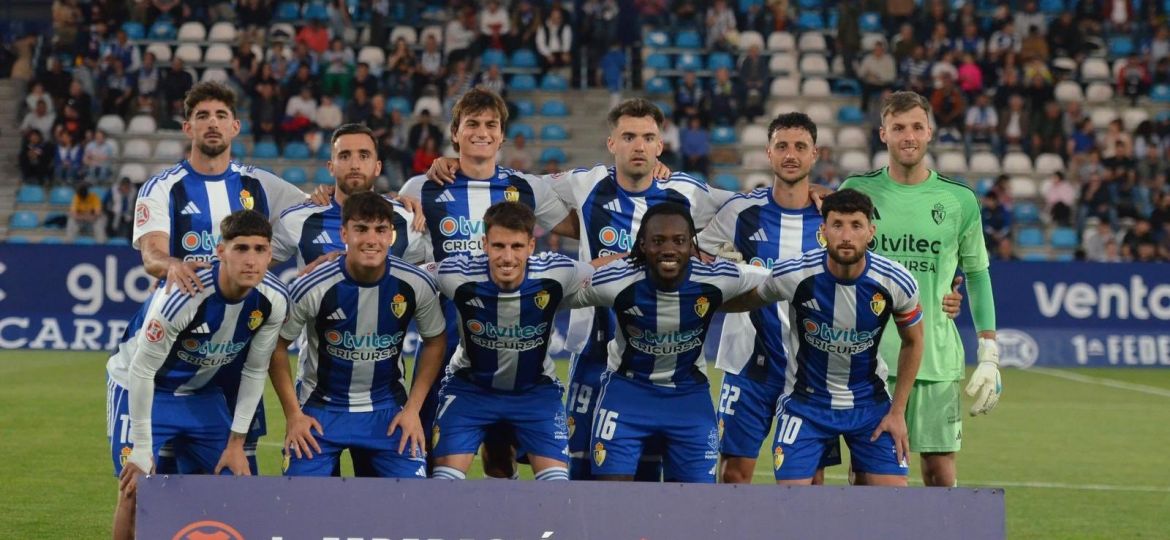 La alineación de la SD Ponferradina en uno de sus encuentros esta temporada (@SDP_1922)