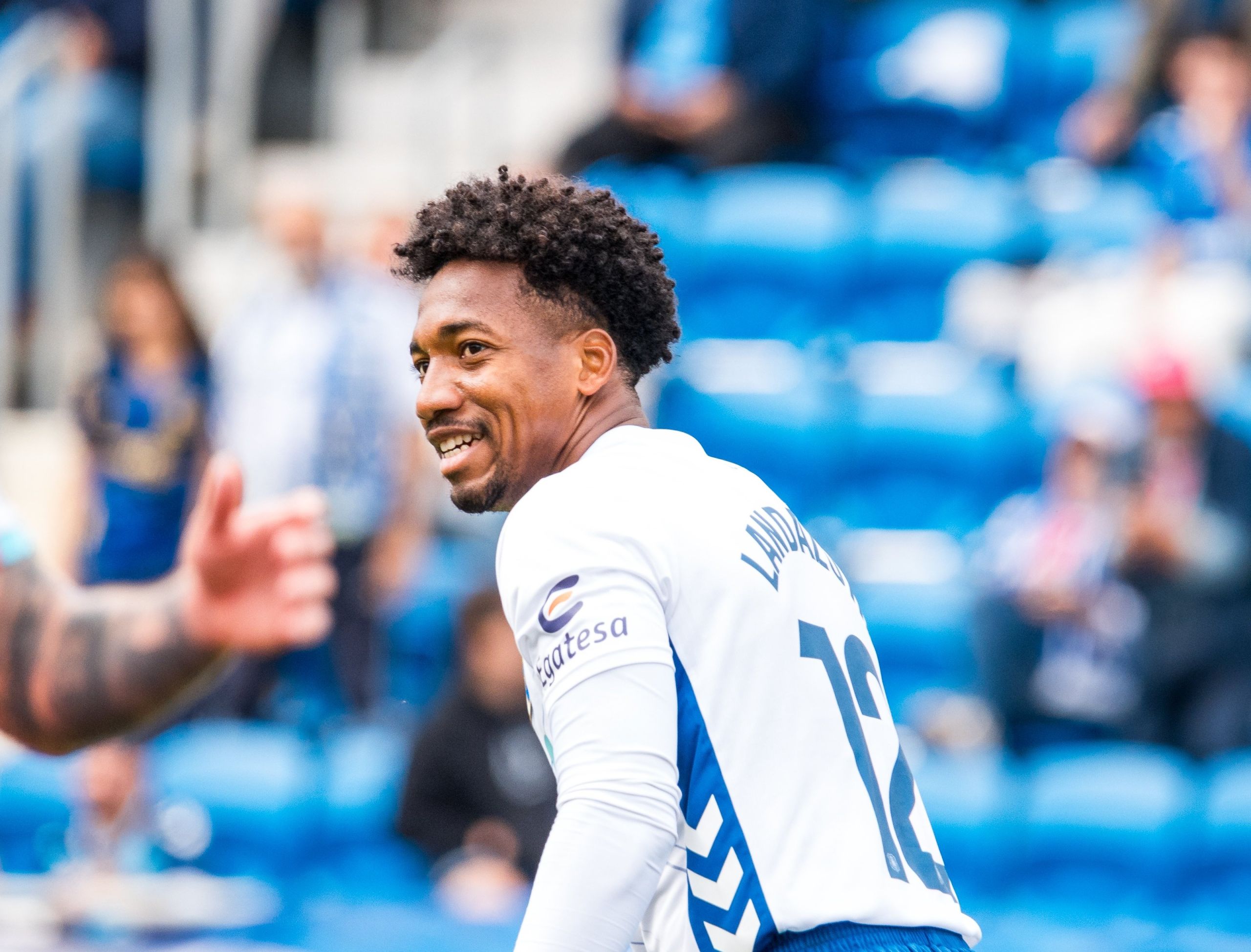 Landázuri durante el Tenerife- Lugo (CD TENERIFE)