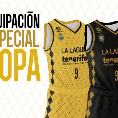 Modelo de la ropa para la Copa del Rey del CB Canarias (CB CANARIAS)