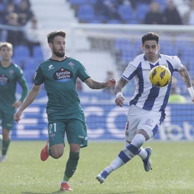 Moi Delgado en el choque en Butarque (LA LIGA)