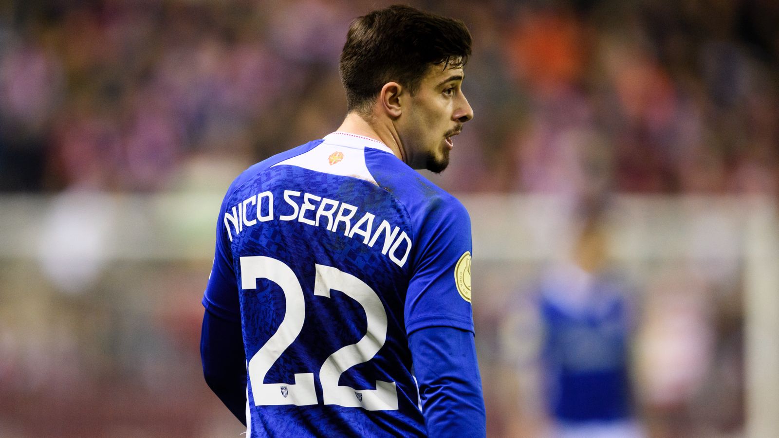 Nico Serrano en el partido de Copa ante la UD Logroñés (@AthleticClub)