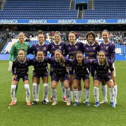 Once inicial de las blanquiazules en Riazor (CEDIDA)