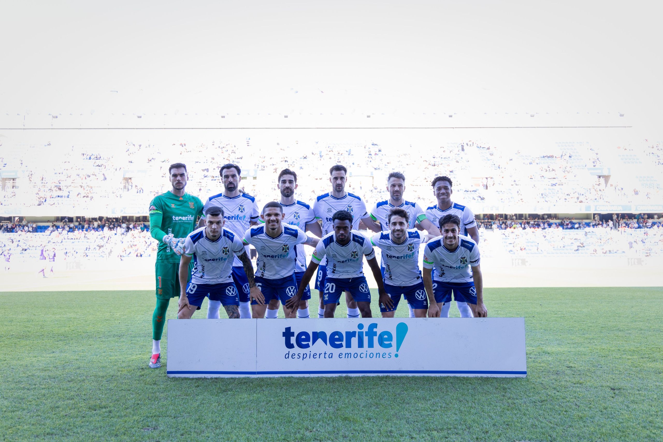 Once blanquiazul ante el Guadalajara (CD Tenerife)