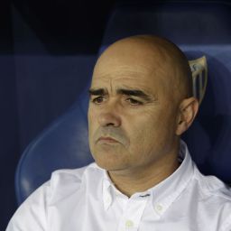Óscar Gilsanz en el partido del Dépor en Málaga (La Liga)