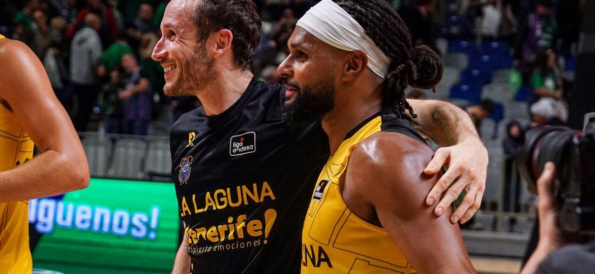 Patty Mills con Marcelinho Huertas (MARIANO POZO ACBPHOTO)