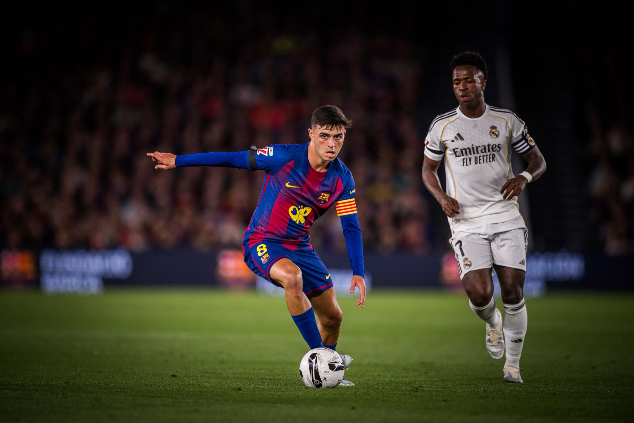 Pedri, en el Clásico (@PEDRI).