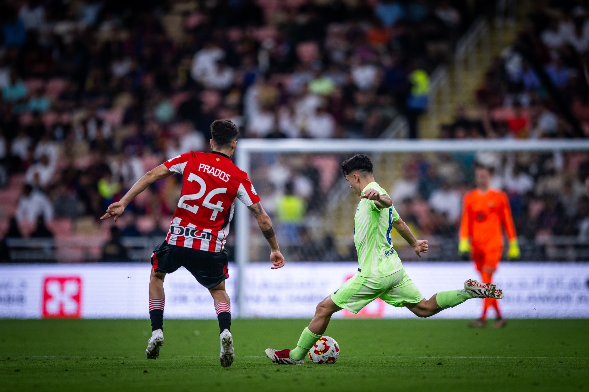 Pedri en la semifinal de la Supercopa ante el Athletic Club (@Pedri)