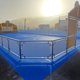 Pista multideporte en Los Silos. (CEDIDA)