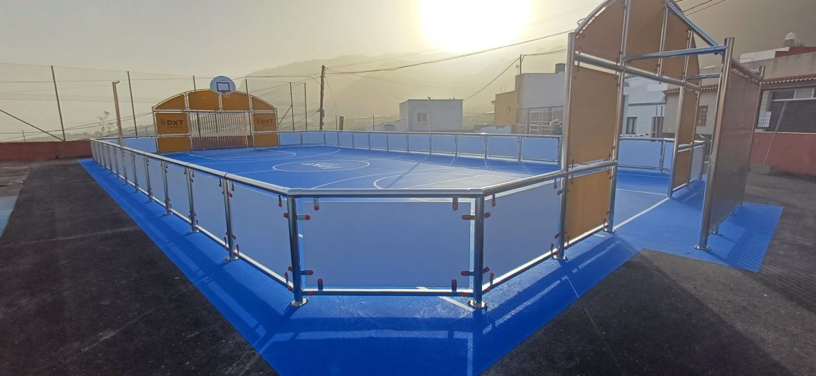 Pista multideporte en Los Silos. (CEDIDA)