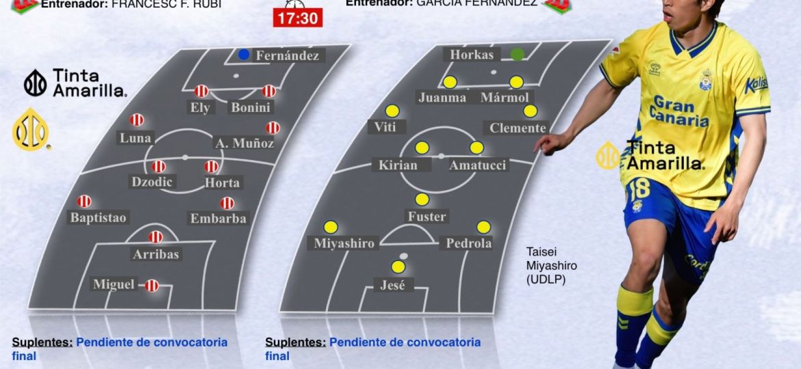 Previa del Almería- Las Palmas (TINTA AMARILLA)