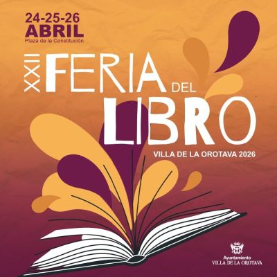Cartel de la feria del libro de La Orotava. (CEDIDO)