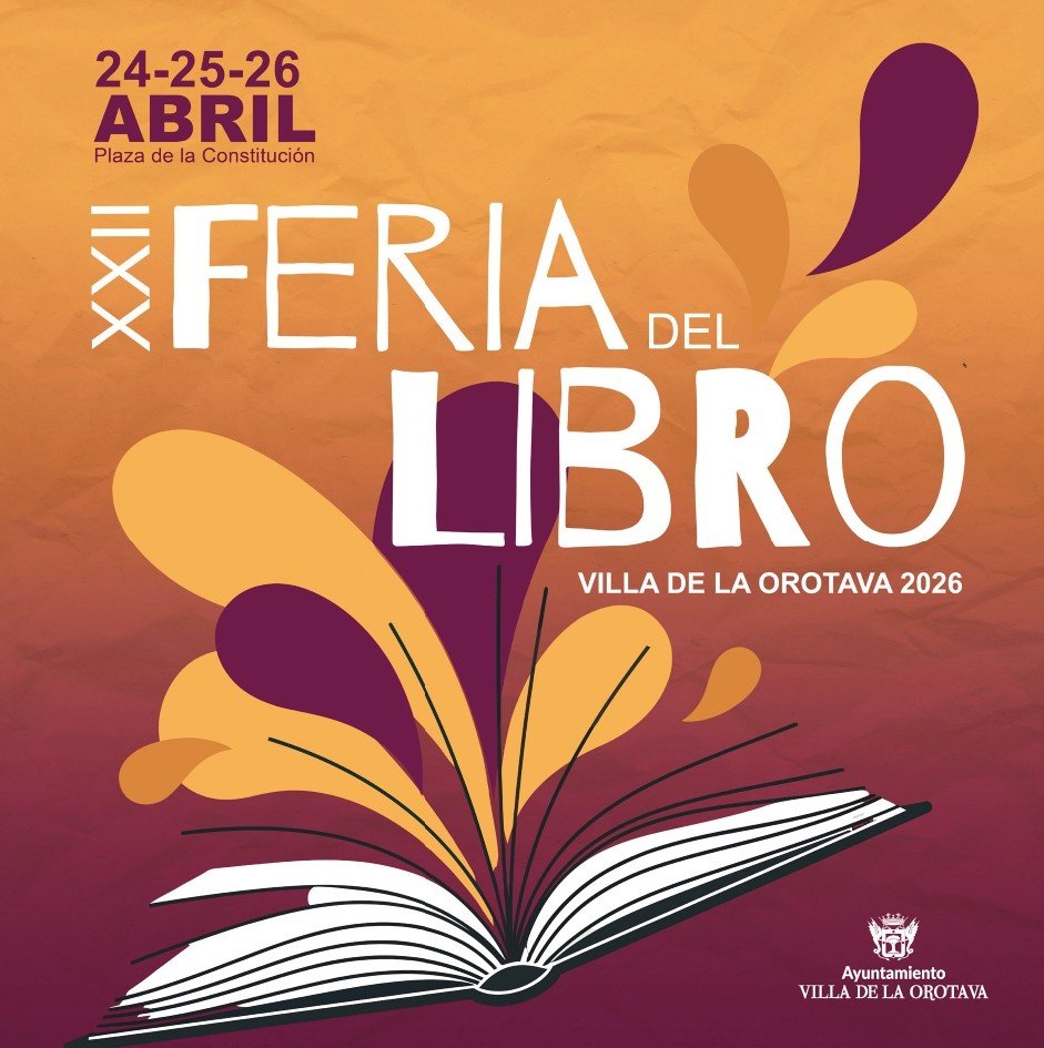 Cartel de la feria del libro de La Orotava. (CEDIDO)