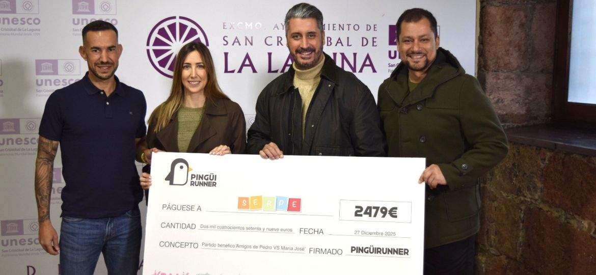Imagen de la entrega del cheque (CEDIDA)