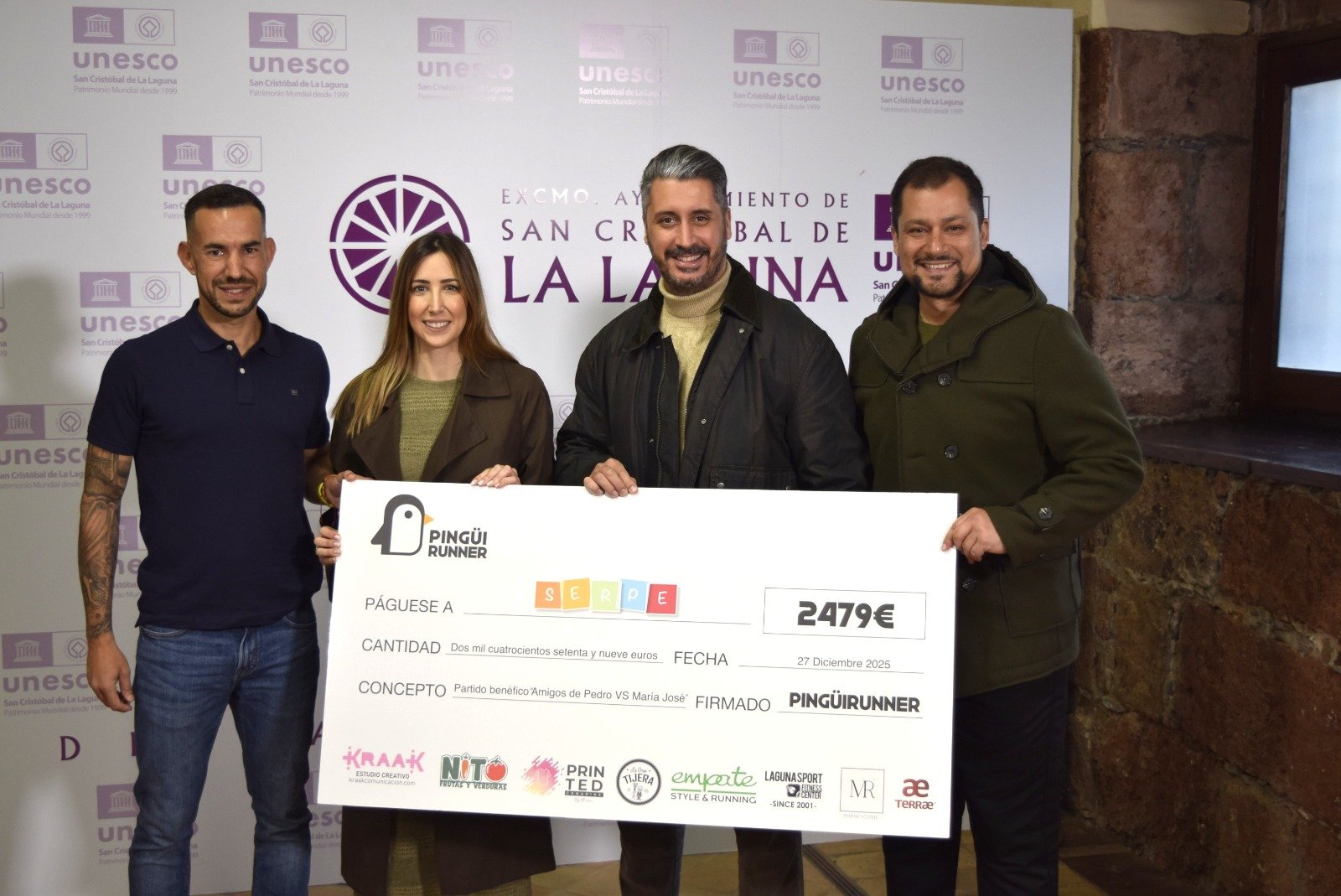 Imagen de la entrega del cheque (CEDIDA)