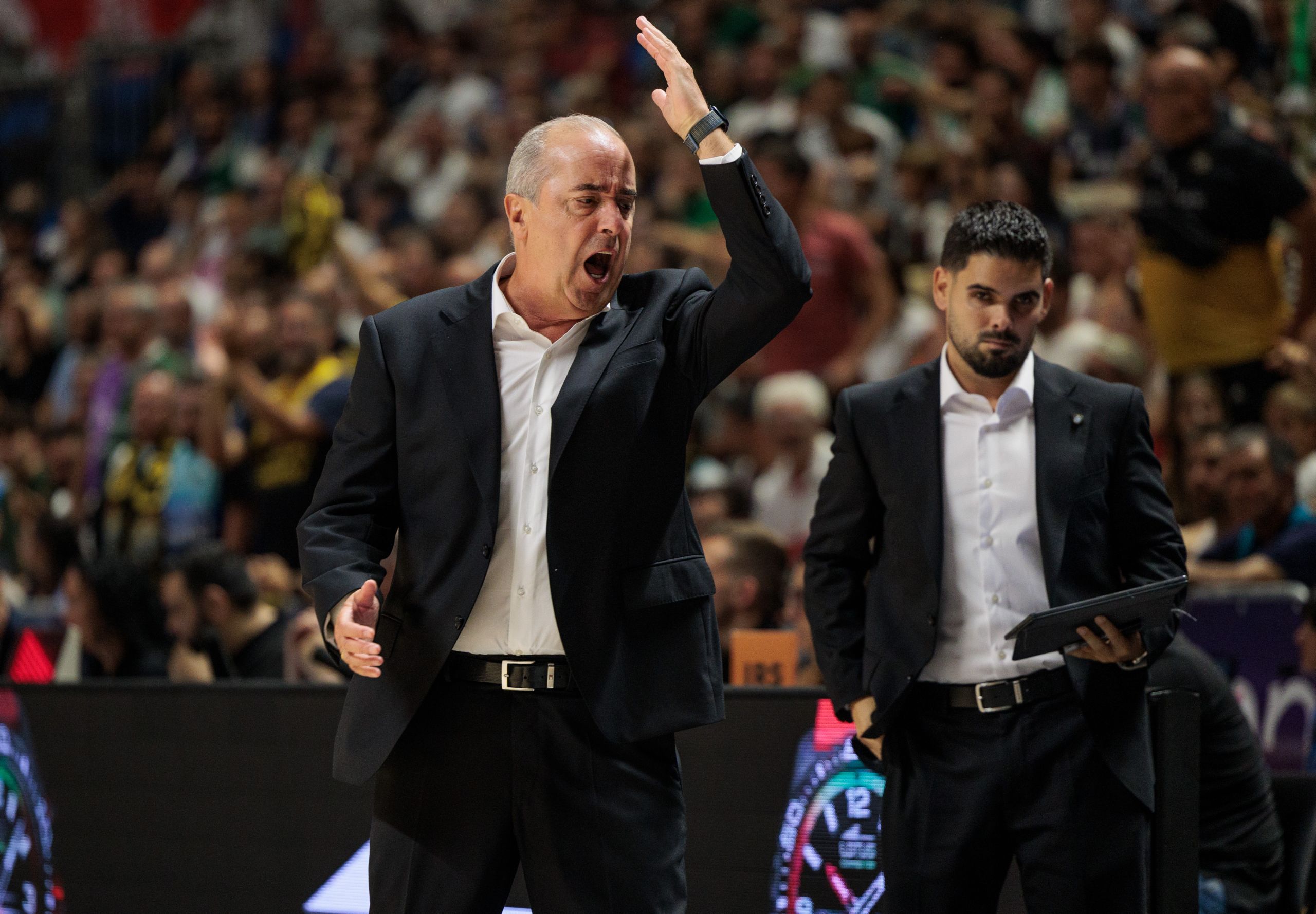 Txus Vidorreta, enfadado en la Supercopa (ACB Media / Aitor Arrizabalaga)
