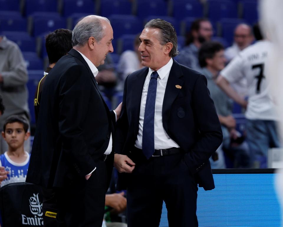 Scariolo, junto a Vidorreta (acb Photo - Sara Gordon)