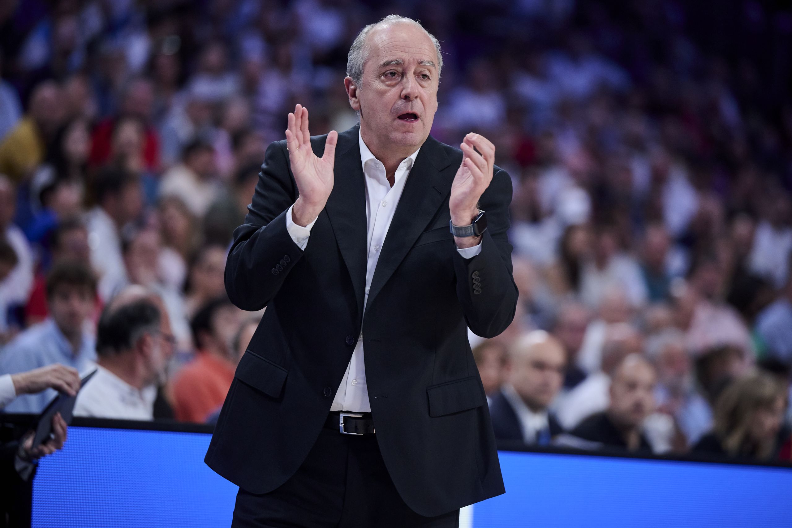 Vidorreta, durante el Real Madrid- La Laguna Tenerife del playoff ACB (acb Photo / Borja B. Hojas)