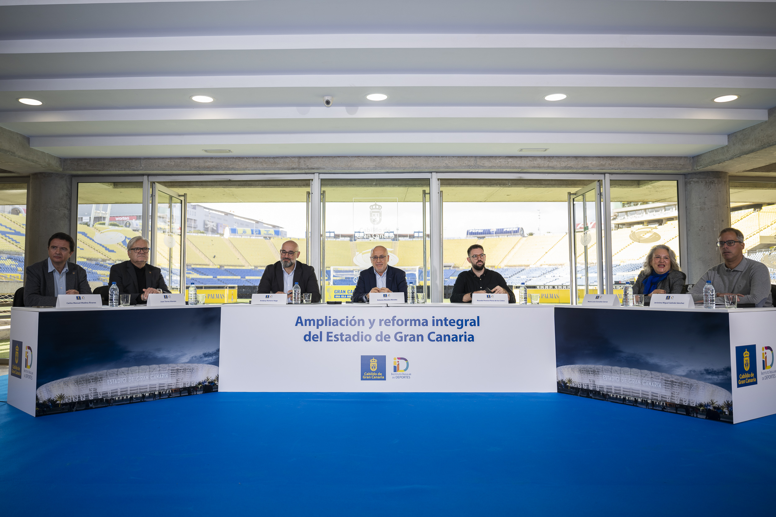 Reunión del jurado del concurso de proyectos para la ampliación y reforma integral del Estadio de Gran Canaria (CEDIDA)