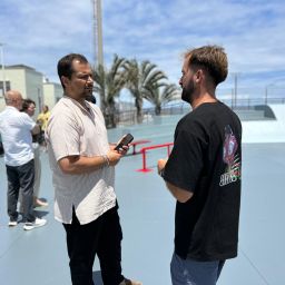 El presidente del OAD visita el Skate Park terminado (CEDIDA)