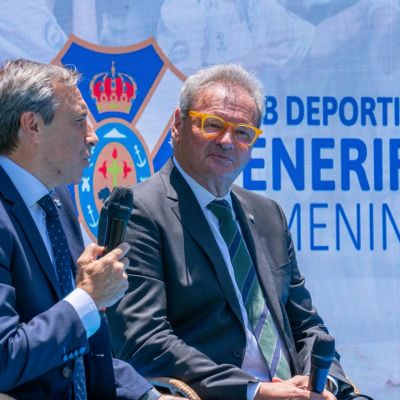 Sergio Batista y Felipe Miñambres (CD Tenerife Femenino)