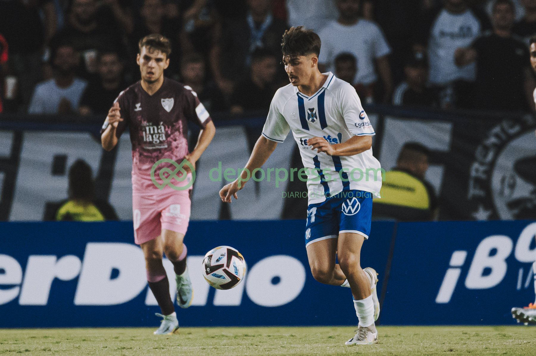 Teto durante el partido contra el Málaga en 2022. (DEPORPRESS)
