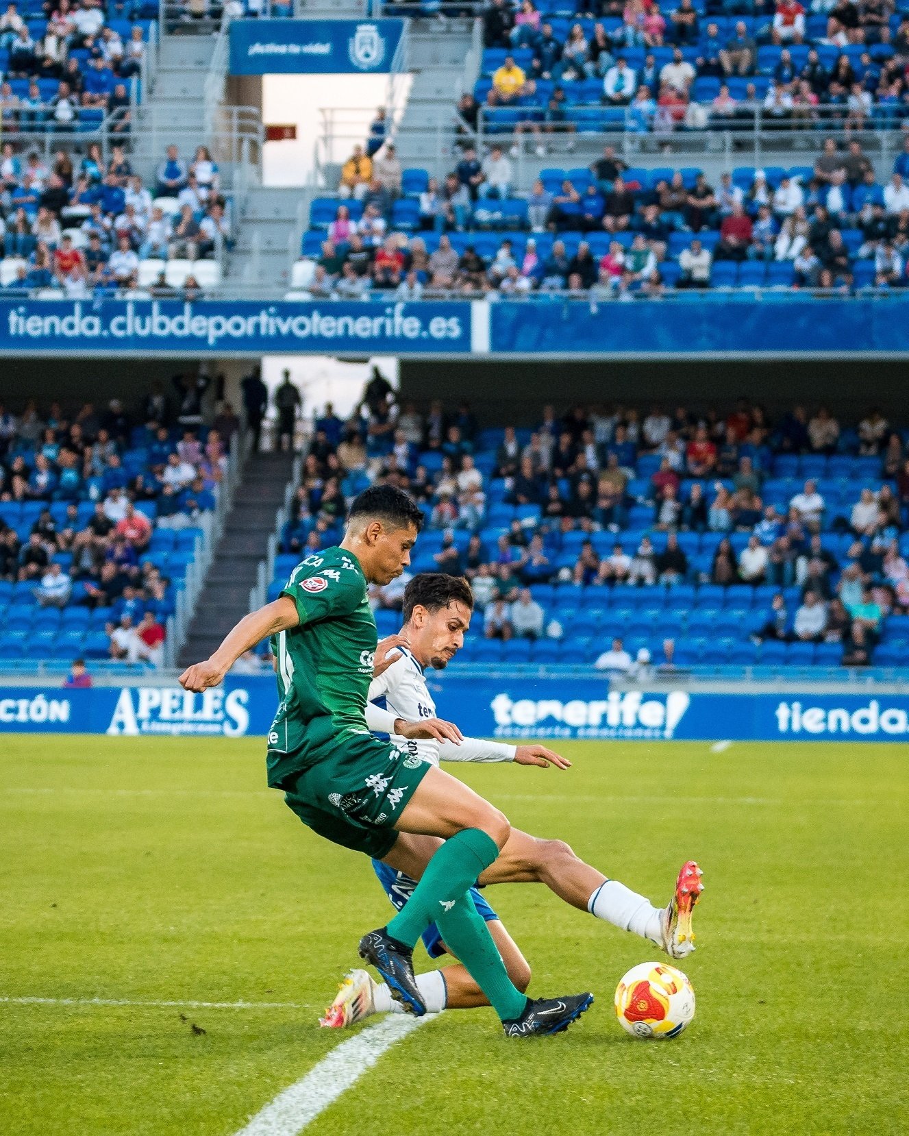 Duelo de la primera vuelta entre Tenerife - Arenteiro en el Heliodoro (CD TENERIFE).