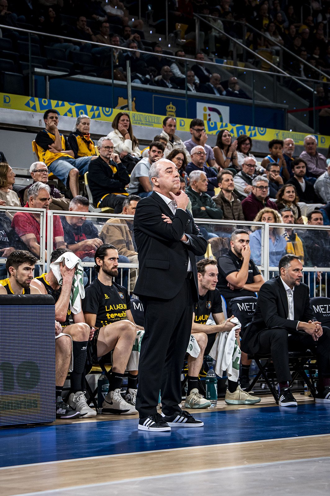 Txus Vidorreta en el derbi en el Gran Canaria Arena (BCL)
