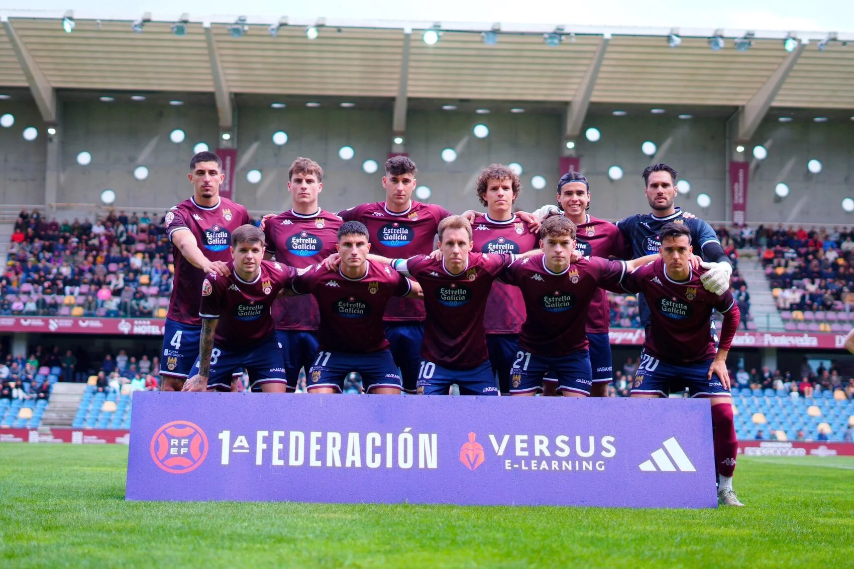 Una alineación del Pontevedra (PONTEVEDRA CF)