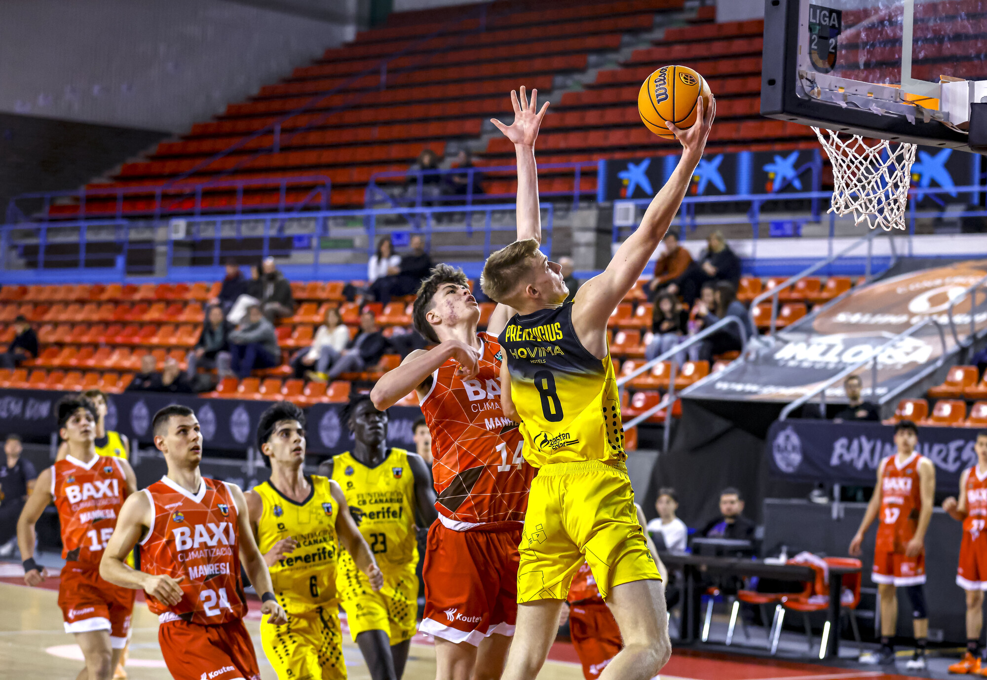 Una imagen del Manresa- Fundación CB Canarias (acb-Photo Joaquin-Alberch)