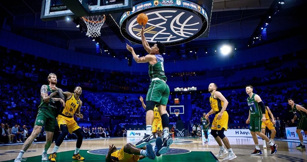 Acción del Unicaja - AEK (BCL).