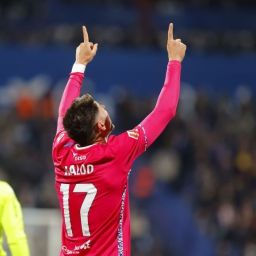 Waldo Rubio celebra su gol (LALIGA).