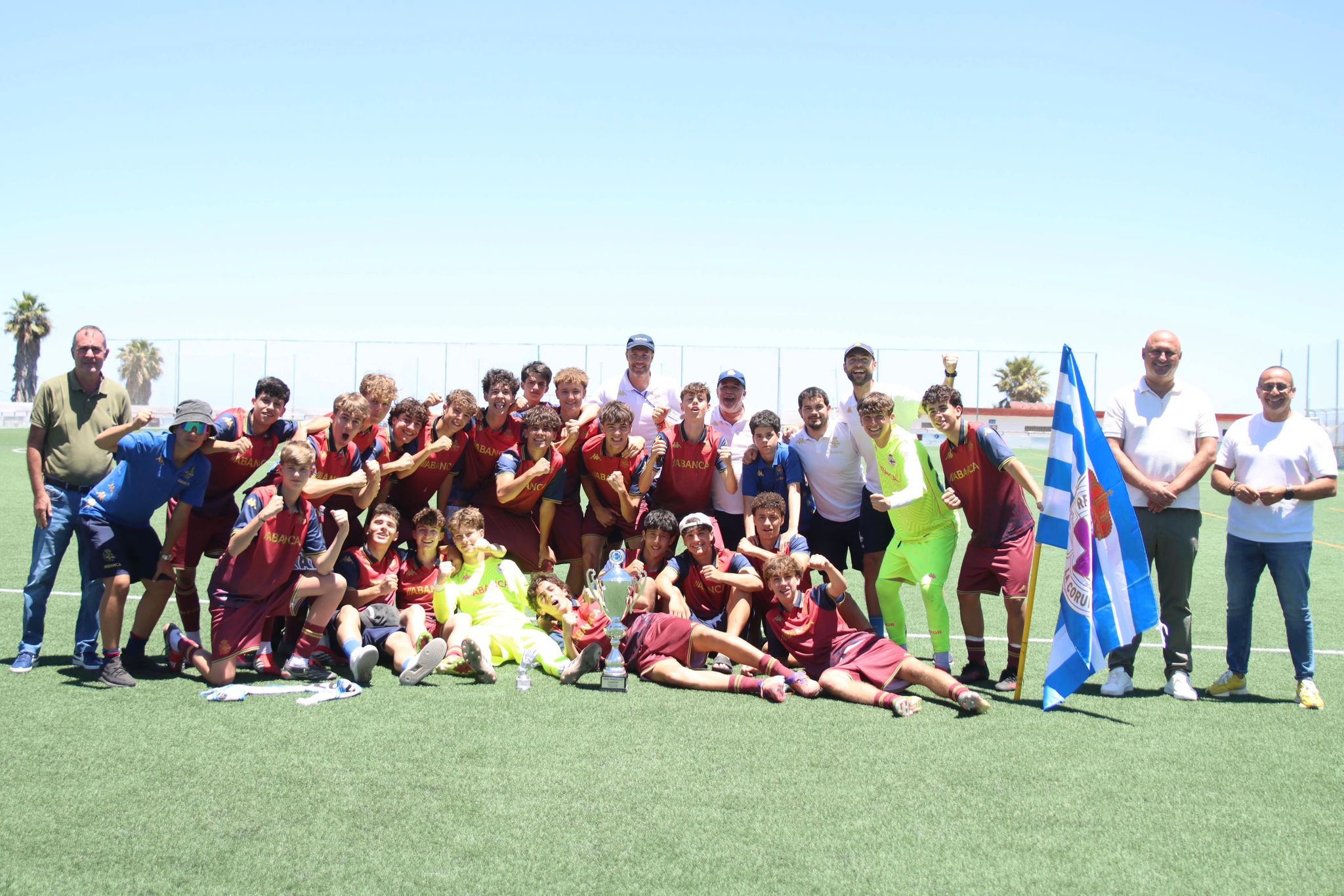 El Deportivo, después de ganar la Granadilla Cup (CEDIDA)