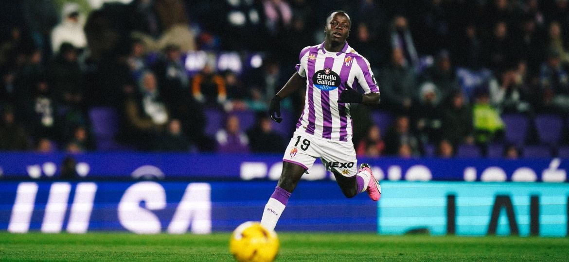 Amath sufre una lesión en el bíceps femoral derecho (@realvalladolid)