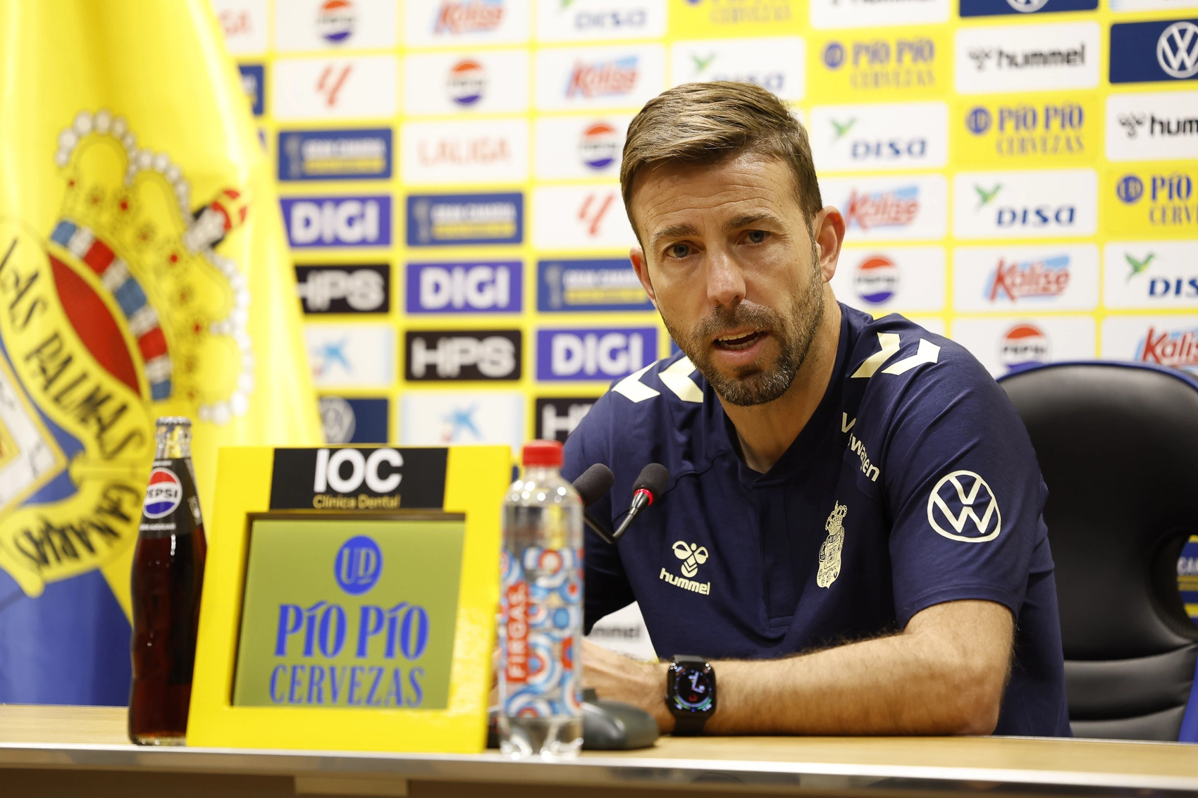 Luis García en sala de prensa (UDLP)