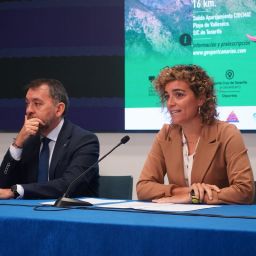 Alicia Cebrián y José Manuel Bermúdez en una rueda de prensa (CEDIDA)