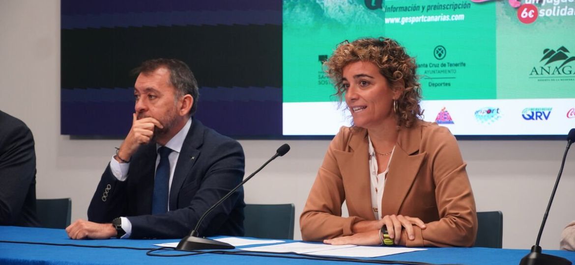 Alicia Cebrián y José Manuel Bermúdez en una rueda de prensa (CEDIDA)