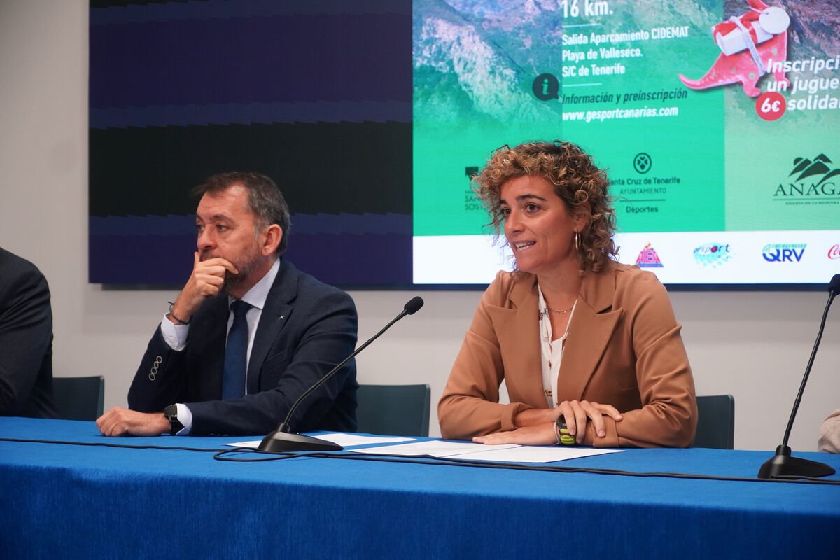 Alicia Cebrián y José Manuel Bermúdez en una rueda de prensa (CEDIDA)