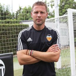 Curro Torres durante su etapa en el Valencia Mestalla