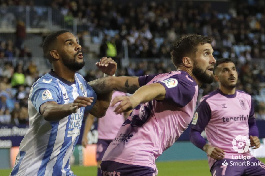 Sipcic en la última visita del Tenerife a Málaga. (LA LIGA)