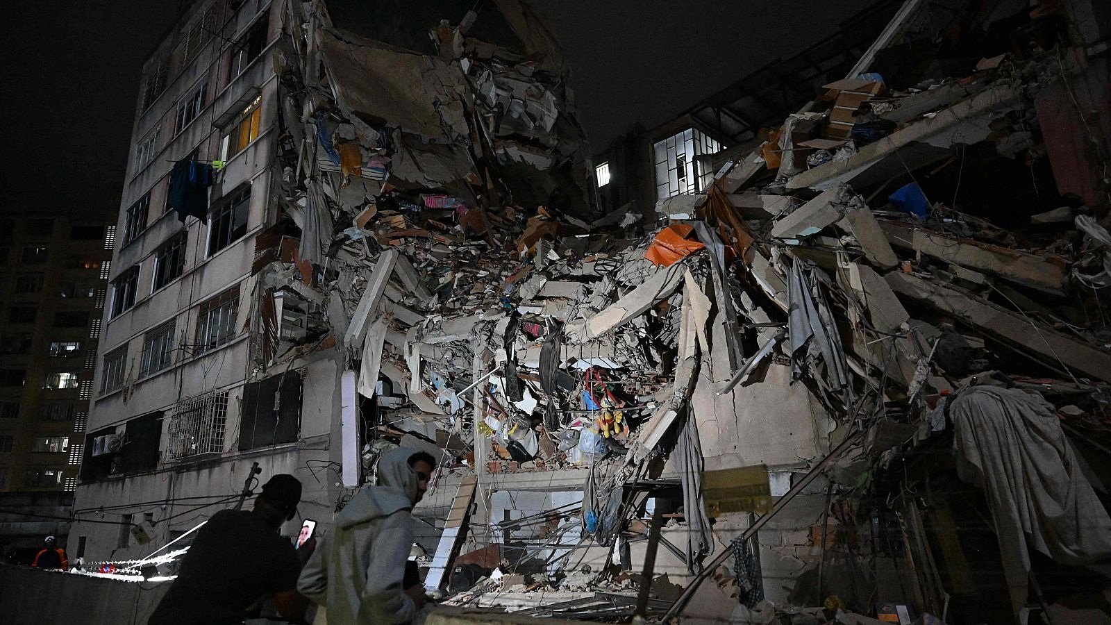 Imagen de uno de los edificios derruidos por los terremotos en Venezuela (RTVE)