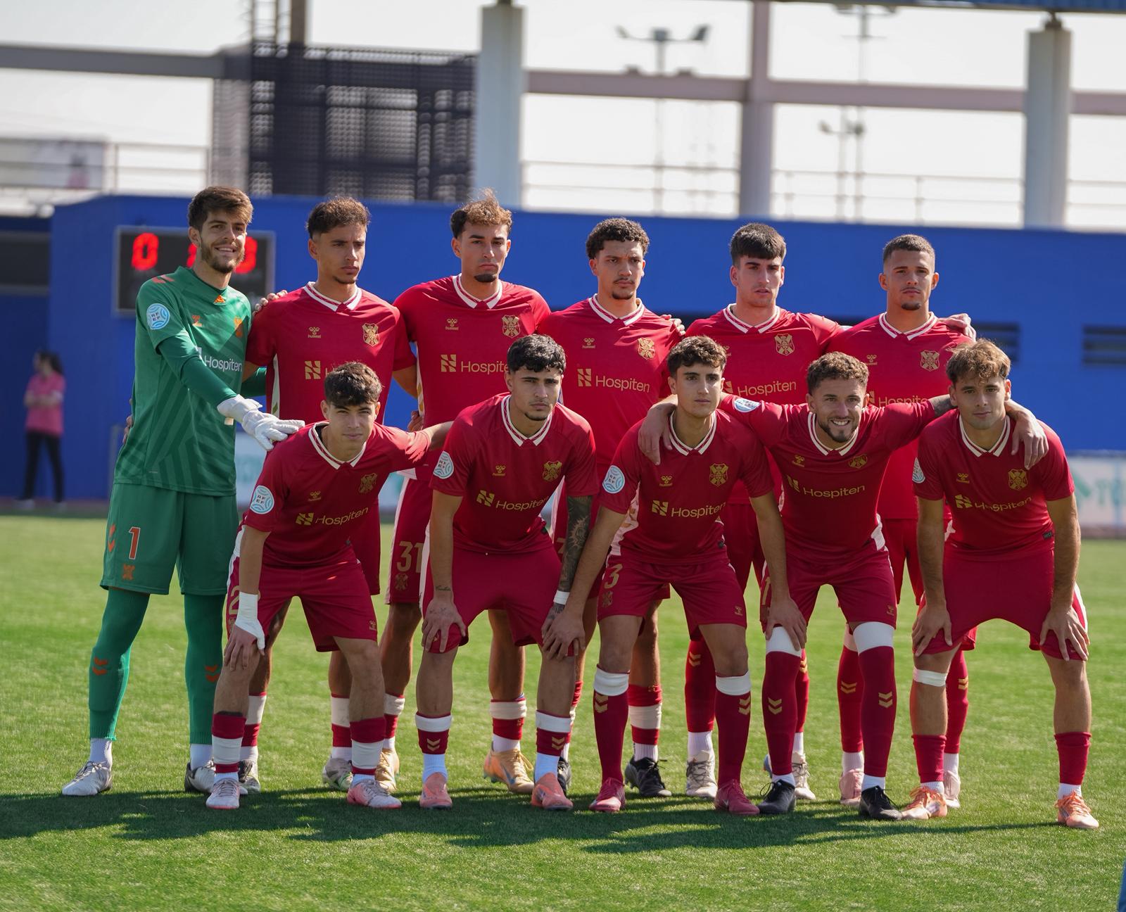 XI del filial ante el Getafe B (LUCÍA MAESTRO / CD TENERIFE).