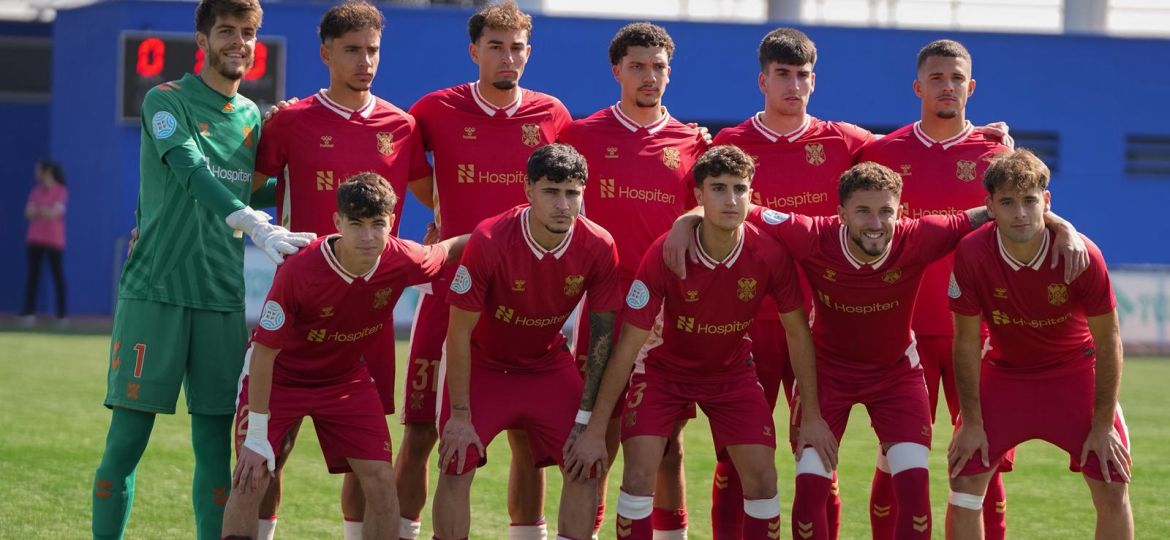 XI del filial ante el Getafe B (LUCÍA MAESTRO / CD TENERIFE).