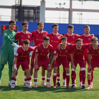 XI del filial ante el Getafe B (LUCÍA MAESTRO / CD TENERIFE).
